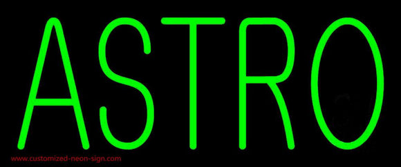 Green Astro Handmade Art Neon Sign