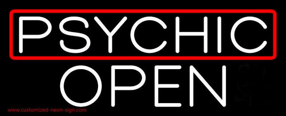 Psychic Red Border Open Handmade Art Neon Sign
