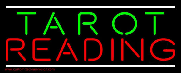 Green Tarot Red Reading And White Line Handmade Art Neon Sign