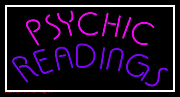 Pink Psychic Purple Readings Handmade Art Neon Sign