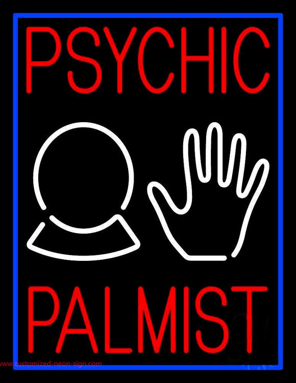 Psychic Palmist Handmade Art Neon Sign
