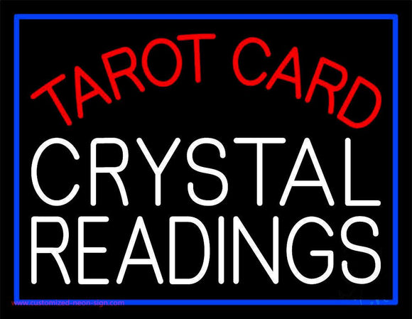 Tarot Card Crystal Readings Handmade Art Neon Sign