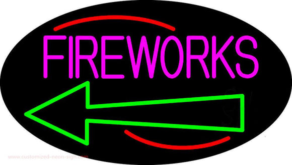 Fireworks With Arrow 2 Handmade Art Neon Sign