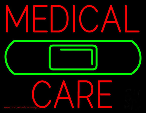 Medical Care Band Aid Handmade Art Neon Sign
