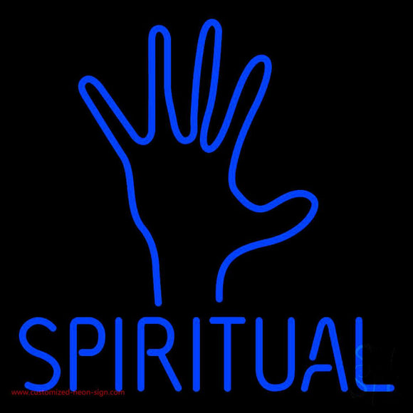 Spiritual Hands Handmade Art Neon Sign