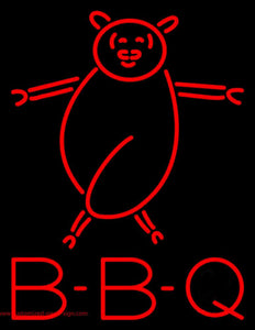 BBQ Pig Logo Neon Sign