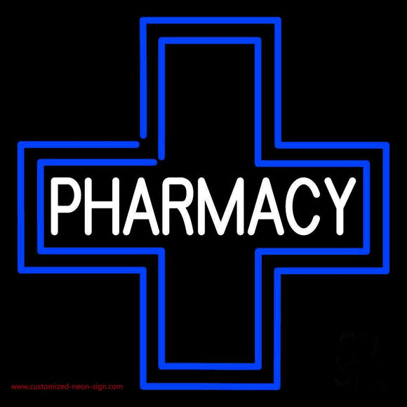 Pharmacy Inside Plus Logo Handmade Art Neon Sign