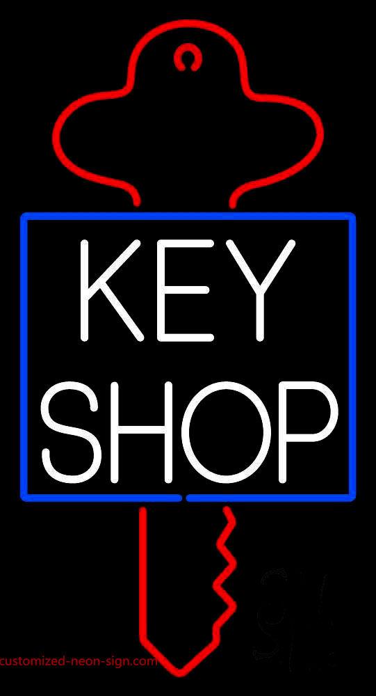Key Shop Handmade Art Neon Sign