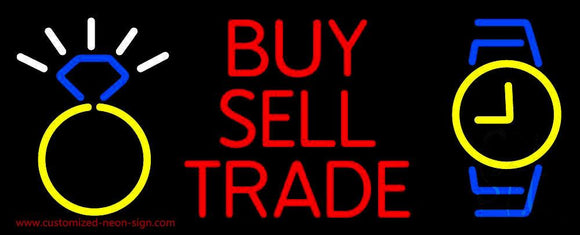 Buy Sell Trade Handmade Art Neon Sign