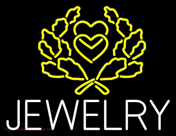 Jewelry Block Logo Handmade Art Neon Sign