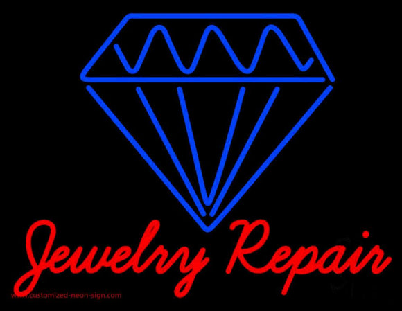 Jewelry Repair Cursive Handmade Art Neon Sign