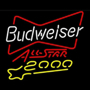 Nbl Budweiser All Star 2000 Neon Beer Light