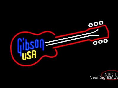 Gibson Guitar Custom Art Historic Neon Sign