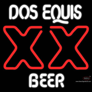 DOS Equis Beer Neon Sign