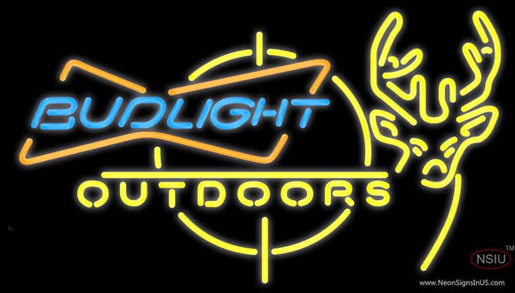 Outdoors Deer Hunting Bud Light Neon Sign