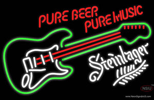Pure Beer Pure Music Steinlager Neon Beer Sign