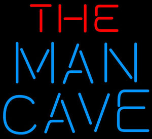 Red And Blue The Man Cave Handmade Art Neon Sign x