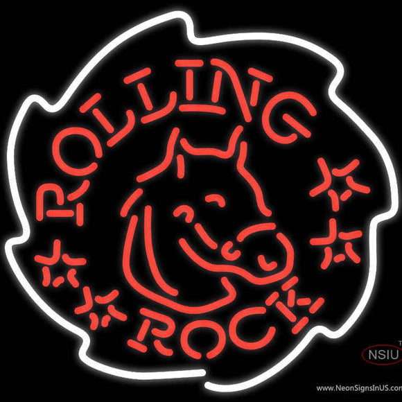 Rolling Rock Horse Neon Beer Sign