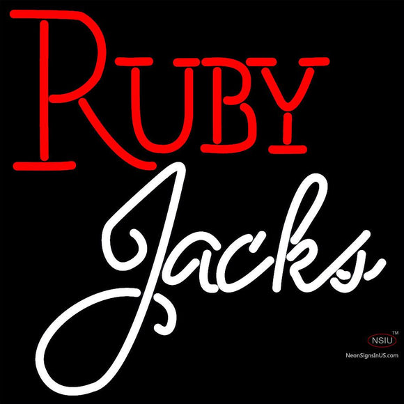 Ruby Jacks Neon Sign x