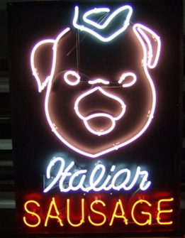 Sausage Handmade Art Neon Signs