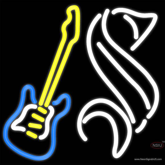 Steinlager Yellow Guitar Neon Sign x