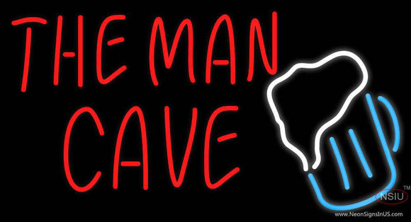 The Man Cave Beer Glass Neon Beer Sign