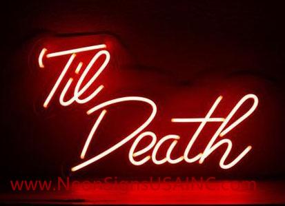 Til Death Wedding Home Deco Neon Sign