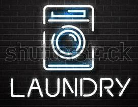 laundry neon sign