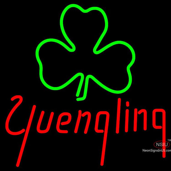 Yuengling Green Clover Neon Beer Sign x